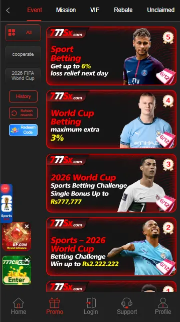 777sx Game rewards